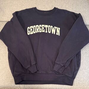 Brandy Melville/John Galt Georgetown Navy Sweatshirt with Pockets